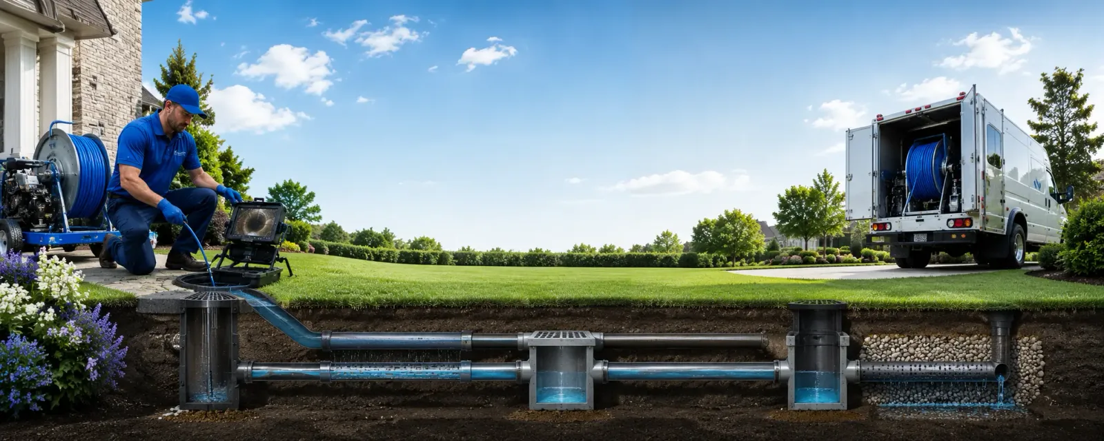 Outdoor drain cleaning information for Washington, CT